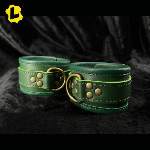 Brassware Leather Ankle Restraints